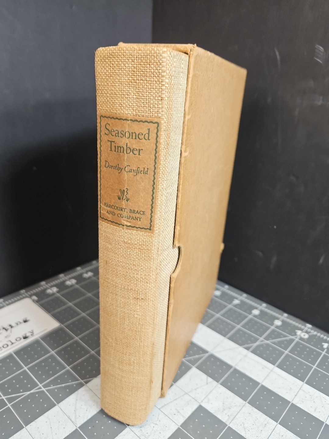 Seasoned Timber 1939 Dorothy Canfield Hardback Tweed Cloth Slip Cover GUC Wbb#2