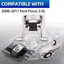 For 2008 2009 2010 2011 Ford Focus 2.0L Automati 3PCS Motor & Trans Mount Set