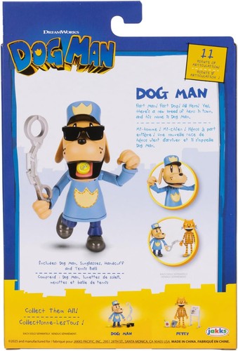 JAKKS Pacific Dog Man 12.7cm Articulated Action Figure with Accessories, Collect - Picture 2 of 8