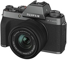 FUJIFILM Mirrorless Digital Camera X-T200 Lens Kit Dark Siler X-T200LK-DS
