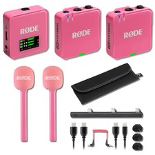 Rode Wireless GO Gen 3 Wireless Mic System Pink with 2x Pink Interview GO