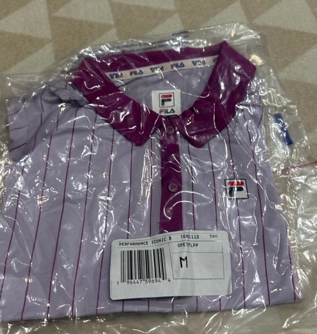 Polo de tenis para niñas Fila Performance Iconic BB1 - pétalo de orquídea / púrpura Foto 2 de 2