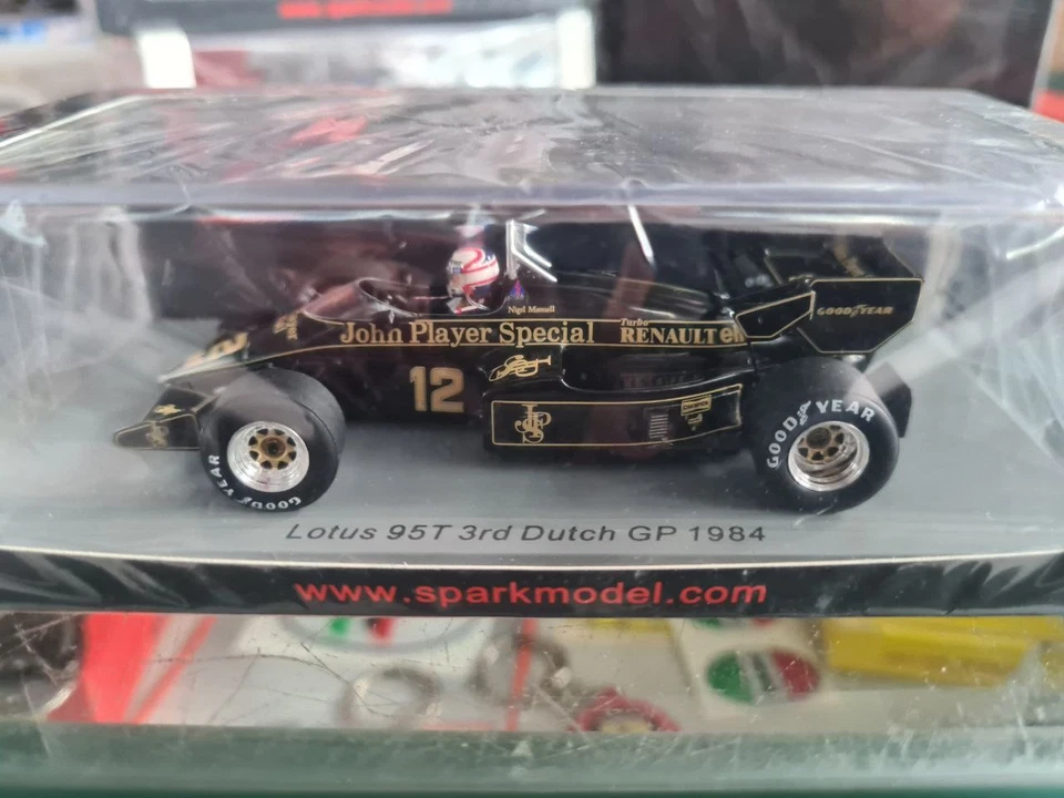 LOTUS 95T NIGEL MANSELL 1984 N.12 3rd DUTCH GP 1:43 S7291 SPARK - Immagine 2 di 2
