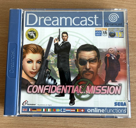 Confidential Mission Sega Dreamcast Game Complete PAL