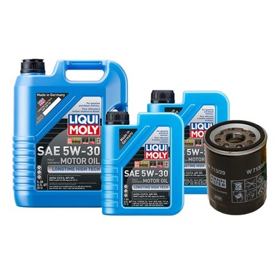 7L Liqui Moly Longtime High Tech 5W-30 Mann Oil Change Kit for Jaguar V8 4.2L