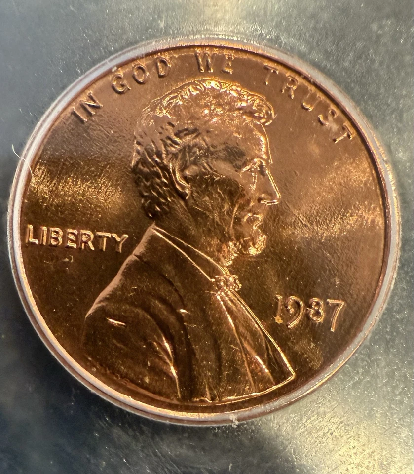 1987 Lincoln Memorial 1 Cent - ICG MS 67RD! - Custom COIN hub Label! - Image 4 of 4