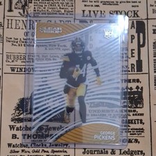 Panini 2022 Chronicles Rookie Clear Vision George Pickens #CVR-18 Steelers Card