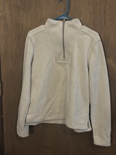 NWT Stio Rawlins Fleece 1/2 Zip Pullover Women?s Medium Beige Sherpa Oat