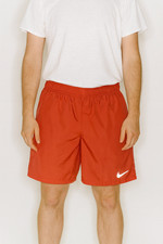 Nike Vintage Rare Gym Soccer Volley Shorts Nylon Workout Orange Salmon