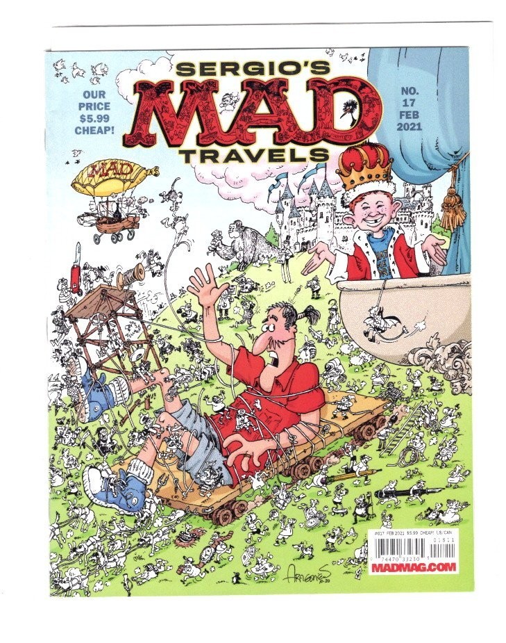 MAD MAGAZINE (2021) 17 February Sergio Aragones cover MAD ZEPPELIN