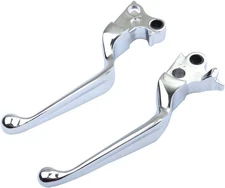 Chrome Hand Levers Brake Lever + Clutch Lever Replacement for Harley Hand Contro