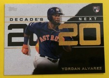 2020 Topps Series 1 Baseball Decades Next YORDAN ALVAREZ Astros RC #DN-4