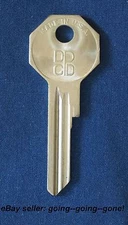 ORIGINAL BRIGGS DPCD KEY BLANK DODGE CHRYSLER DESOTO Y128 X1199B 1939-1948 IGN