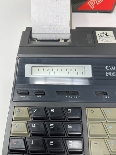 Vintage Canon P20-D Mini Desktop Printer/Display Calculator Parts Only Powers On - Picture 3 of 13
