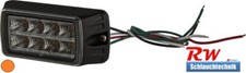 Blitzleuchte orange 8 LEDs, 24W, 12/24V, 93x41x26mm, Kramp