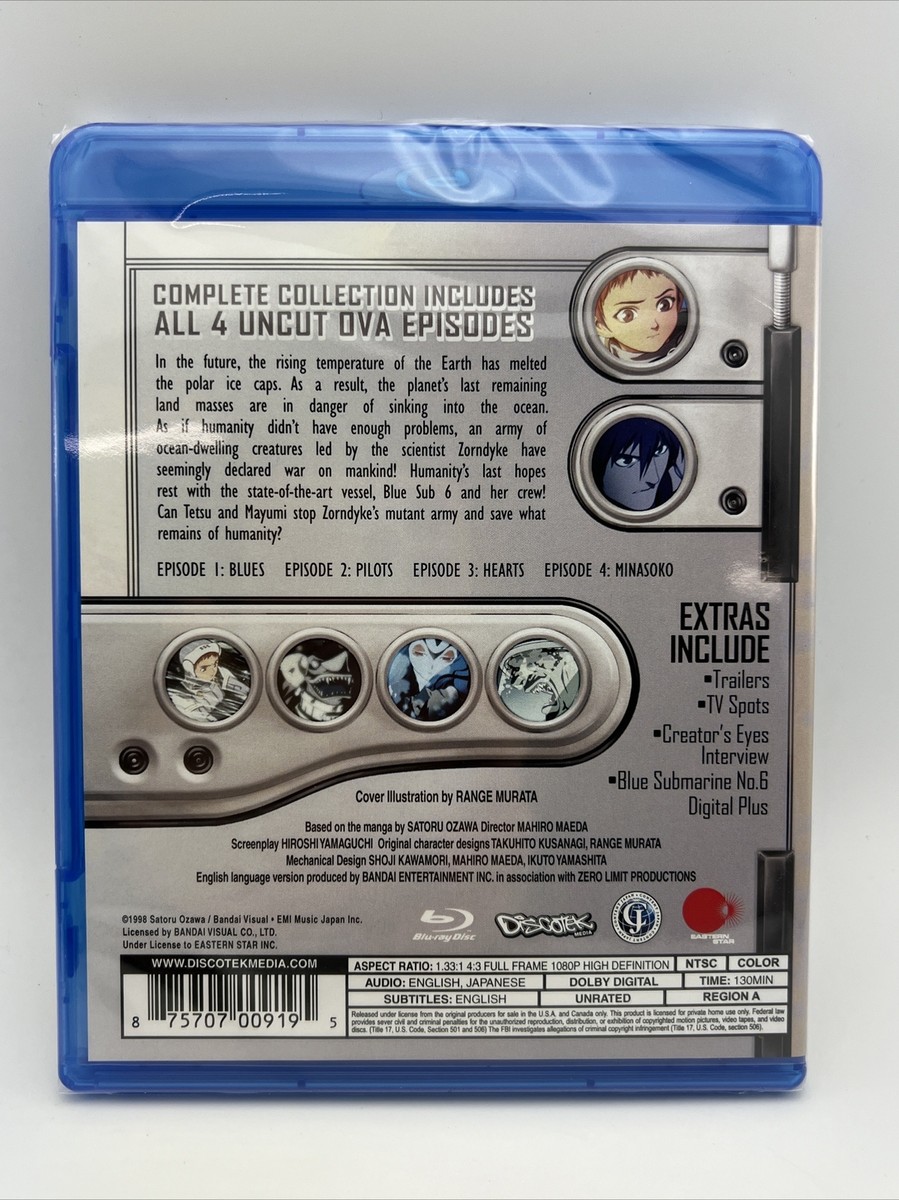 NEW Blue Submarine No 6 Complete Anime Collection (1998-2000