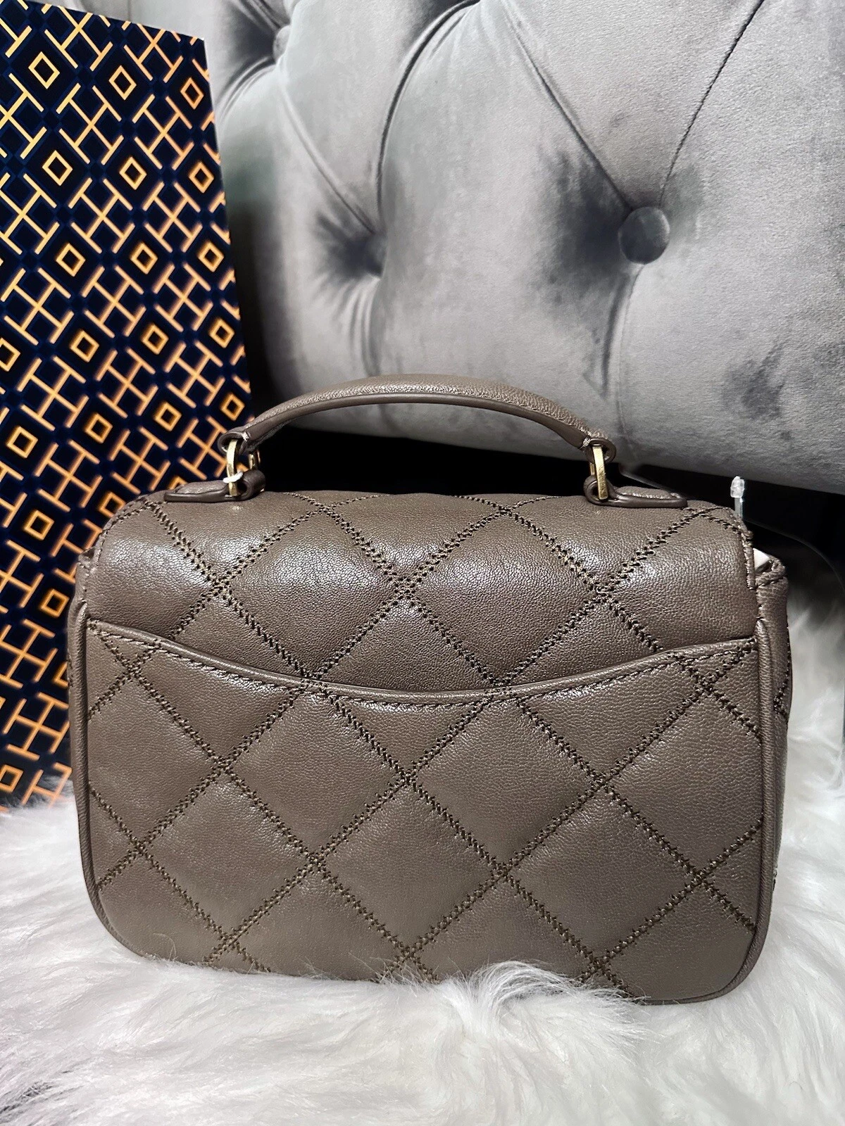 Borsa a tracolla TORY BURCH WILLA mini manico superiore in pelle AUTENTICA NUOVA CON ETICHETTE $498