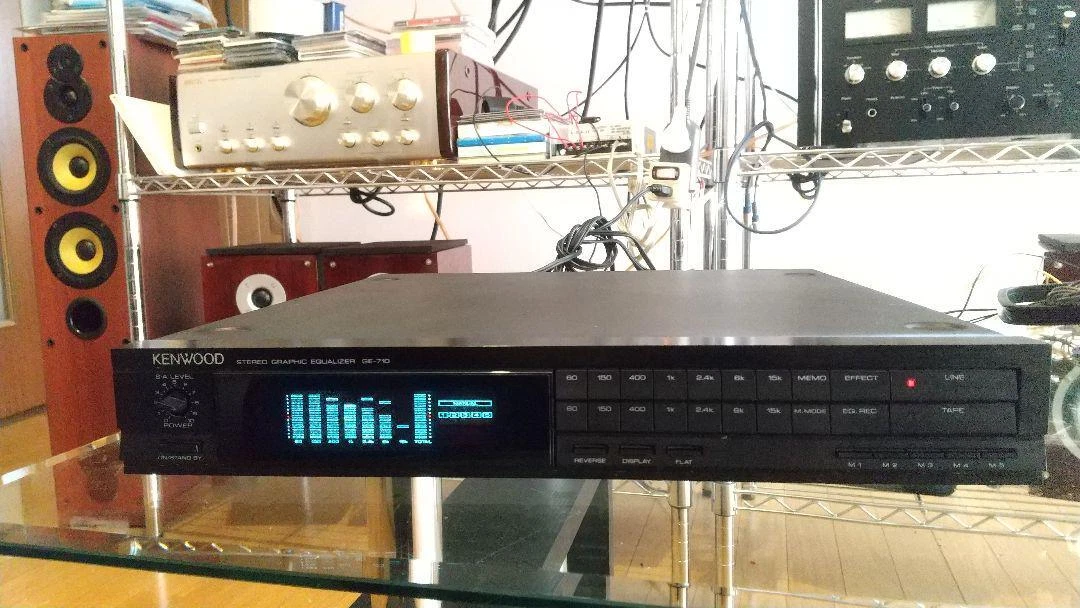 KENWOOD GE-710 Graphic Equalizer Black Maintenanced Tested 100V