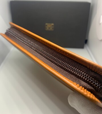 Near Mint] PILOT and SOMES Leather Round Zipper Pen Case for 3