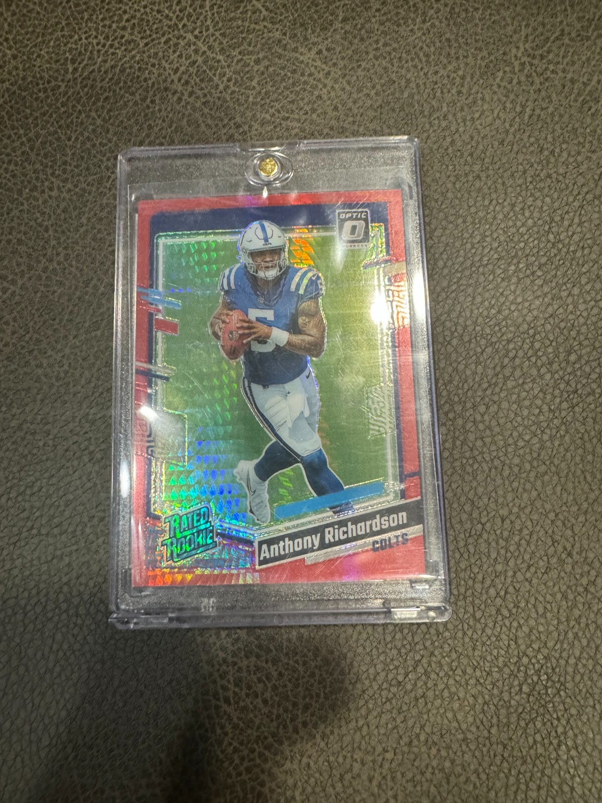 2023 Panini Donruss Optic - Rated Rookie Red Hyper Prizm #247 Anthony Richardson