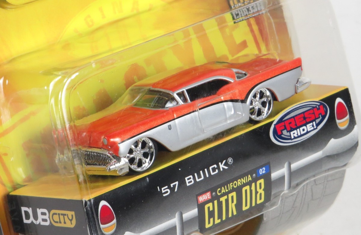 ミニカー '57 BUICK JADA TOYS DUB CITY Jada Dub City Old Skool '57 Buick 2 CLTR 018 Orange Silver