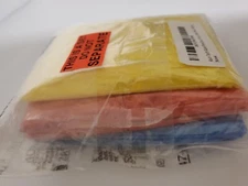 Rain Poncho Disposable Cover 3 Count For Rainy Days Blue Red Yellow OSFA