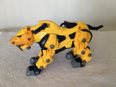 2002 Hasbro Tomy Zoids Zaber Sabre Tooth Yellow/black Action