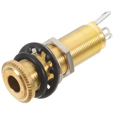  Guitar Barrel Input Jack Threaded Cylinder Output Flush-mount