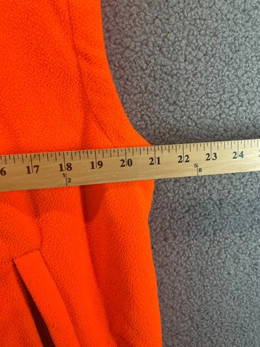 Winchester Hunting Vest Mens Large Blaze Orange Fleece Game Upland Bird Deer - Picture 4 of 6
