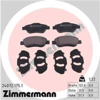 Zimmermann Scheibenbremsbelag 24072.175.1