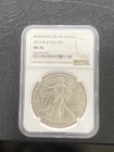 2013 W BURNISHED SILVER EAGLE NGC MS70 CLASSIC BROWN LABEL