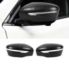 For Nissan Rogue 2014-20 Carbon Fiber Side Door Rearview Mirror Cover cap trim