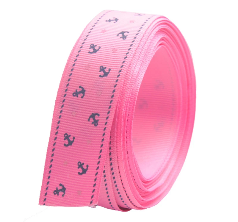 10 Meters Of 25mm Anchor Star Printing Craft Satin Ribbon - Image 4 of 4