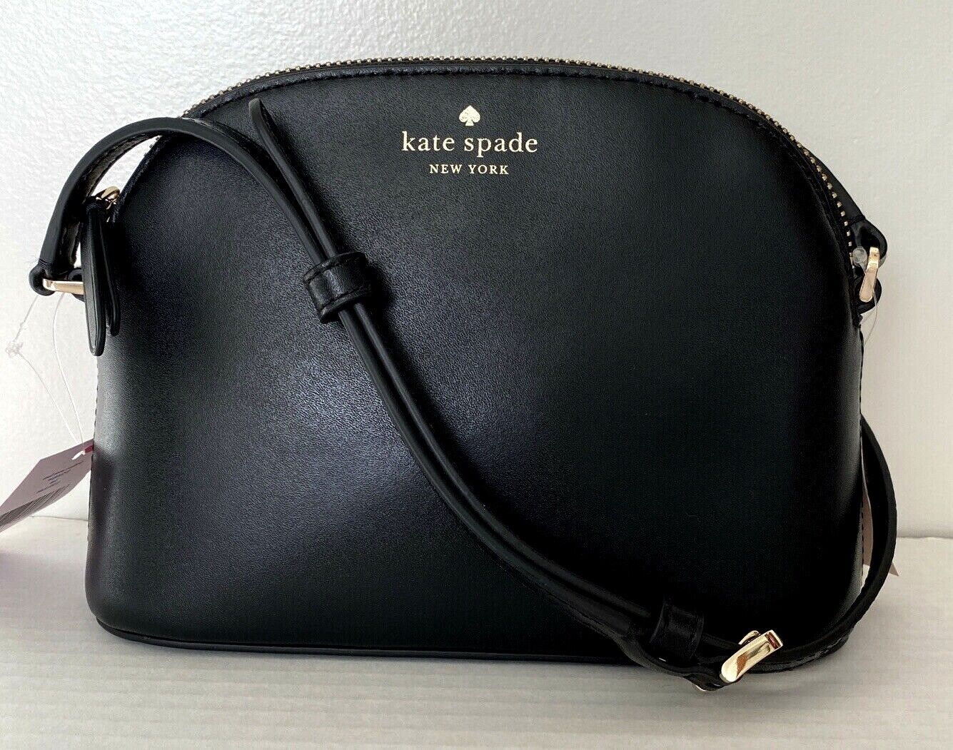 New Kate Spade Kali small Dome Crossbody Leather Black 767883990896 | eBay