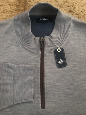 Johnnie-O Merino Wool Blend 1/4 Zip Pullover Sweater Size 3XLT