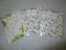 3 Leisure Arts JUNGLE WONDERS 2 LIVING WONDERS COLOR ART Coloring Books
