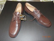 Empire -Mens 10.5D Med- Dark Brown Leather Lace DRESS OXFORDS - VTG/NWT