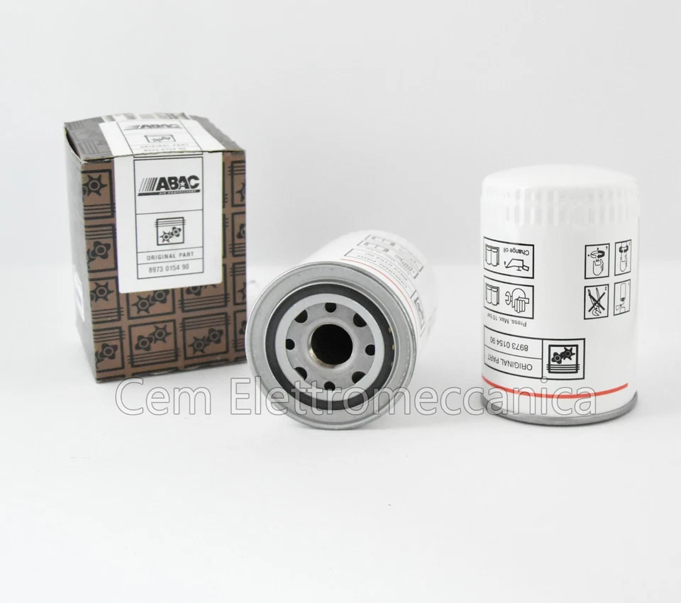 Filtre D'huile Compresseur À Vis Abac Balma Pièce D'origine 8973015490 VT 7,5