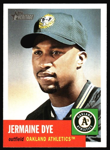 2002 Topps Heritage Jermaine Dye #128 card