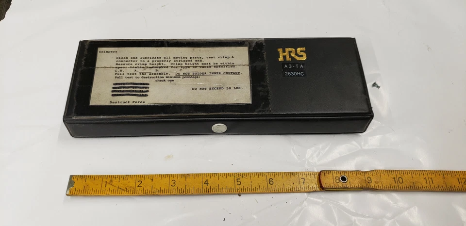 Herramienta de prensado de trinquete Hirose HRS A3-TA2630HC 30-26AVG en estuche TIENE GRABADOS Foto 2 de 4