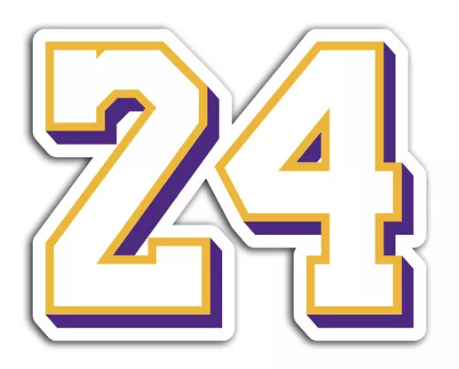 Kobe Bryant Sticker Lakers Waterproof NEW - Buy Any 4 For $1.75 EACH  Storewide!