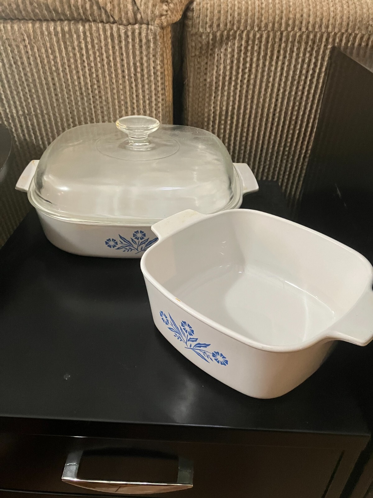 CorningWare Caserole Dishes with Lid Cornflower eBay