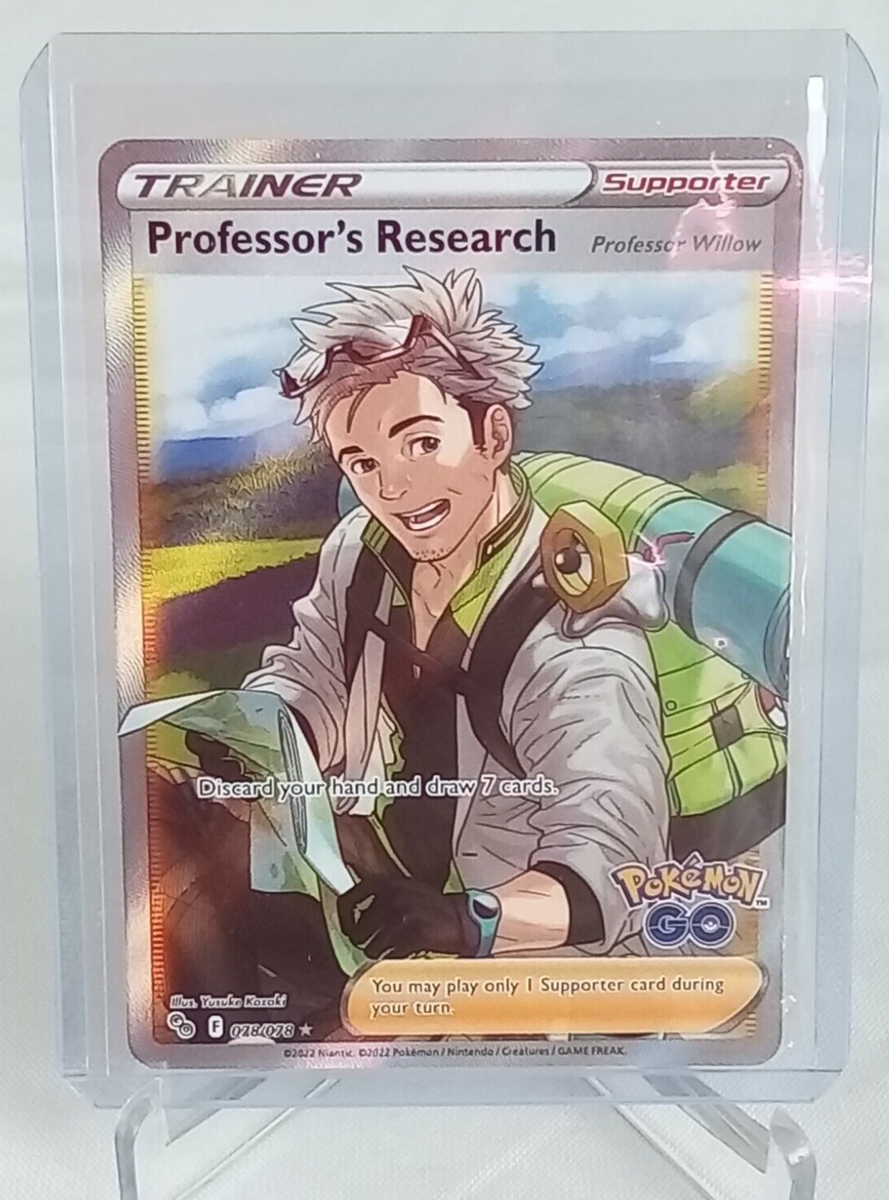 professor's research pokemon card (Secret) GO Singles 084/078 Favorite Hobby Supporter / / Card Text Pokemon Prismatic Evolutions Common Professor's
