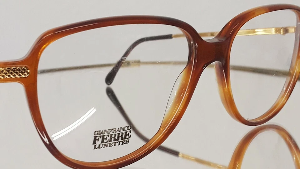 Винтажный GIANFRANCO FERRE люнеты GFF89 056 53-18 140 новый черепаха - Изображение 4 из 4