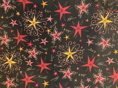 Angels Among Us Fabric BY THE 1/2 YARD 44'' Wide Cotton Stars Henry Glass