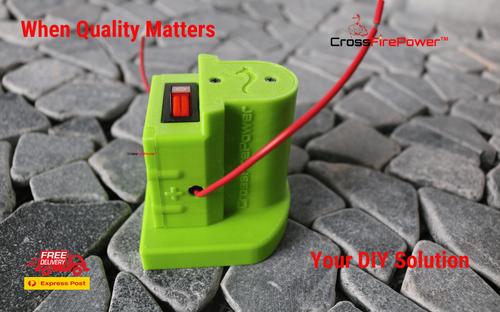 Convertidor adaptador de salida de batería hágalo usted mismo para baterías de iones de litio de 18 V Ryobi One+ - Imagen 1 de 2