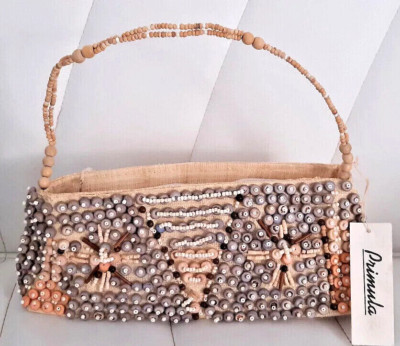 PRIUMULA MAVIRO DAMEN SCHULTERTASCHE HANDMADE STROH RAFIA