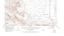 Fallon Quadrangle Nevada 1951 Map USGS 1:62500 Topographic