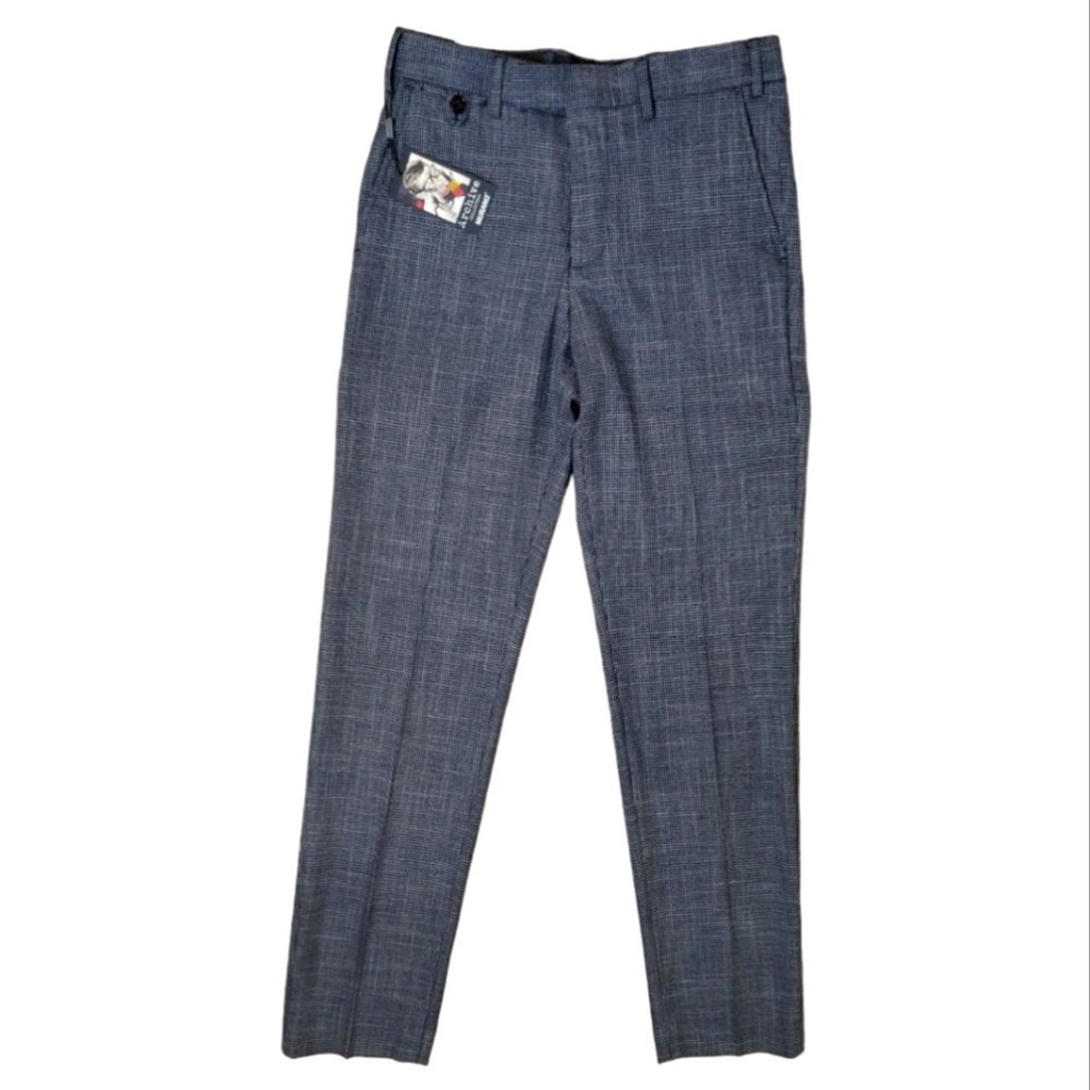 Murano Alex Slim Fit Flat Front Dress Pants Blue Men 29