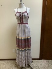 Women’s Dress Size 4 Multi Color Boho Floral Maxi 